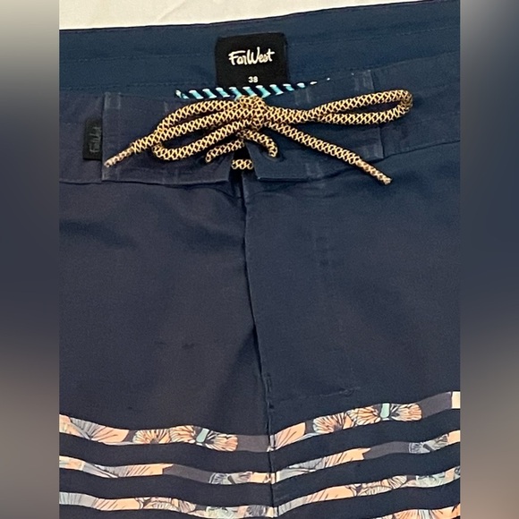 Far West men’s size 38 Navy funghi motif Swim Trunks - Picture 3 of 13